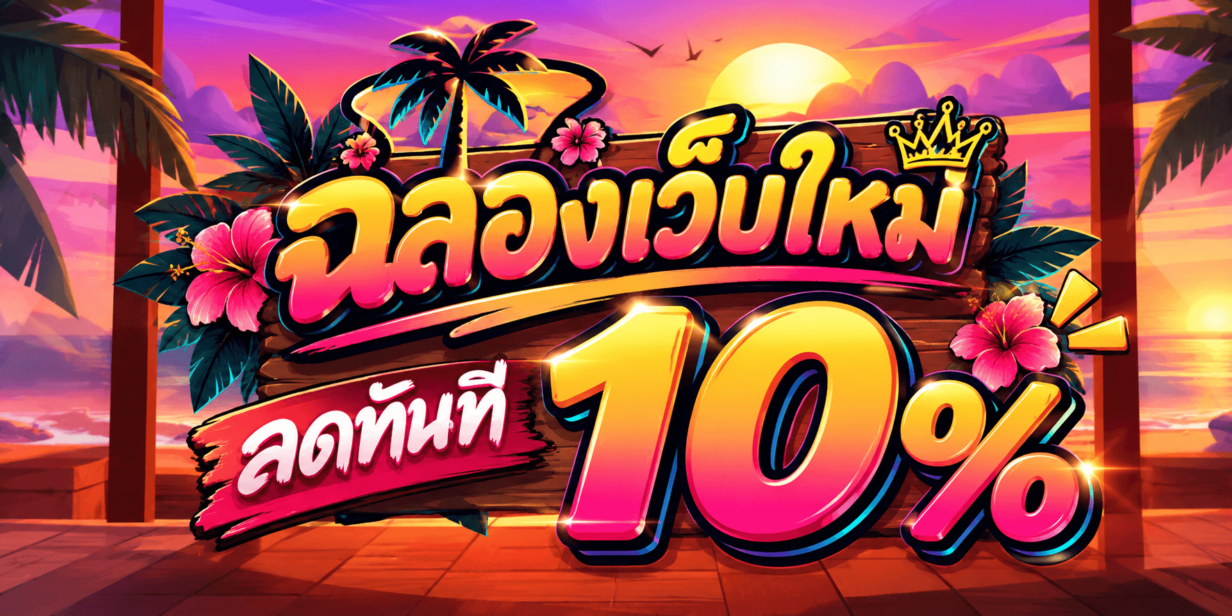โปรโมชั่นฉลองเว็บใหม่ ลดทันที!! 10%